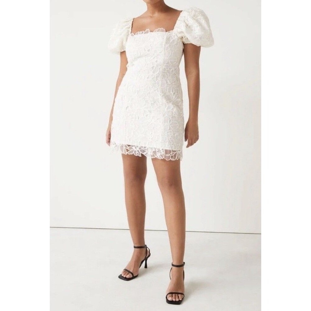 & Other Stories Bubble SleeveOrganza Mini Dress Size EUR 38
